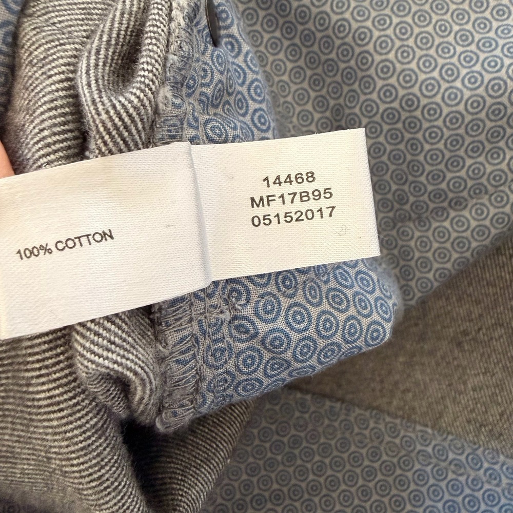 Peter Millar Pants Mens Dark Gray 34 Tall Mountainside Flannel Five Pocket Golf - Picture 7 of 7